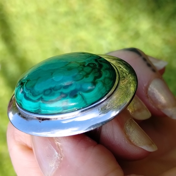 DISCONTINUED Evil Pawn Jewelry Malachite Rachel Ring 💚 - Picture 5 of 5